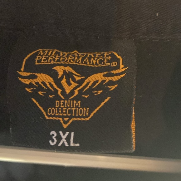 EUC Sons Of Arthritis  cut off sleeves denim black shirt - Picture 3 of 6